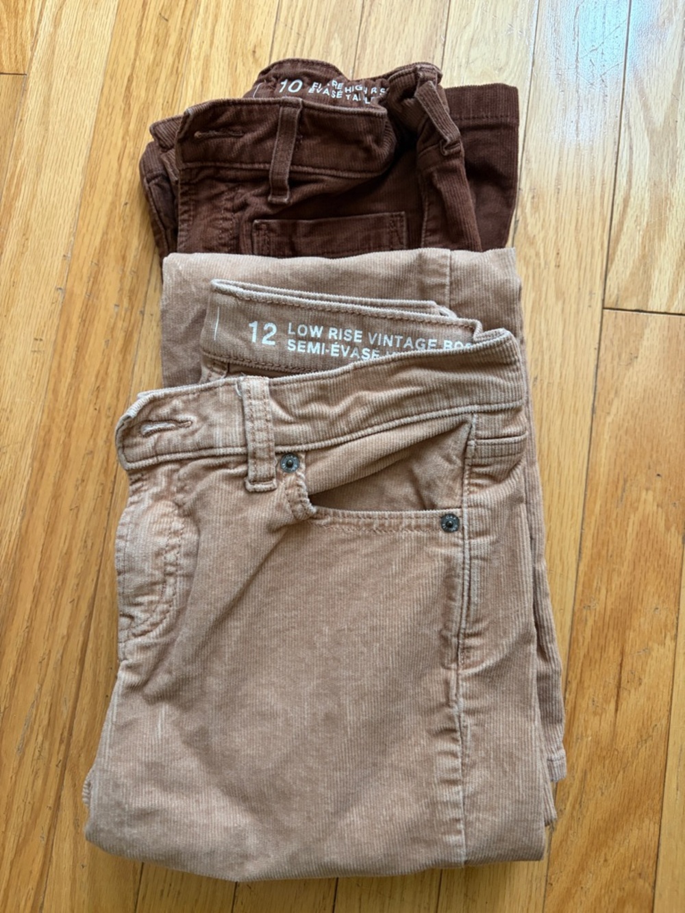 GAP Kids Corduroy Jeans Trio in Brown and Light Brown
